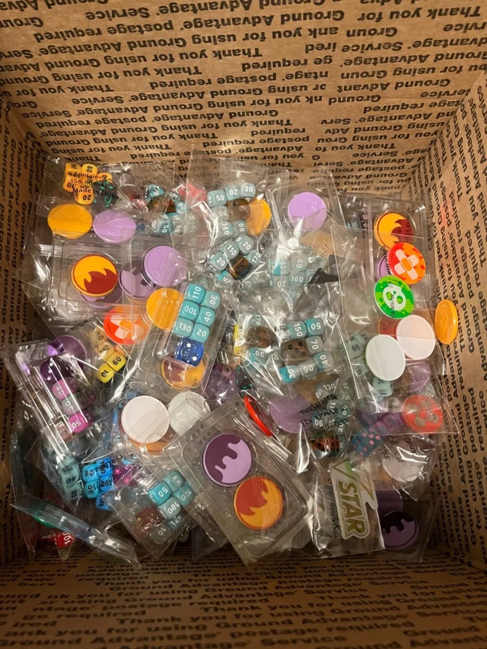 Pokemon Tokens and Dice, Large Box full - Picture 1 of 4